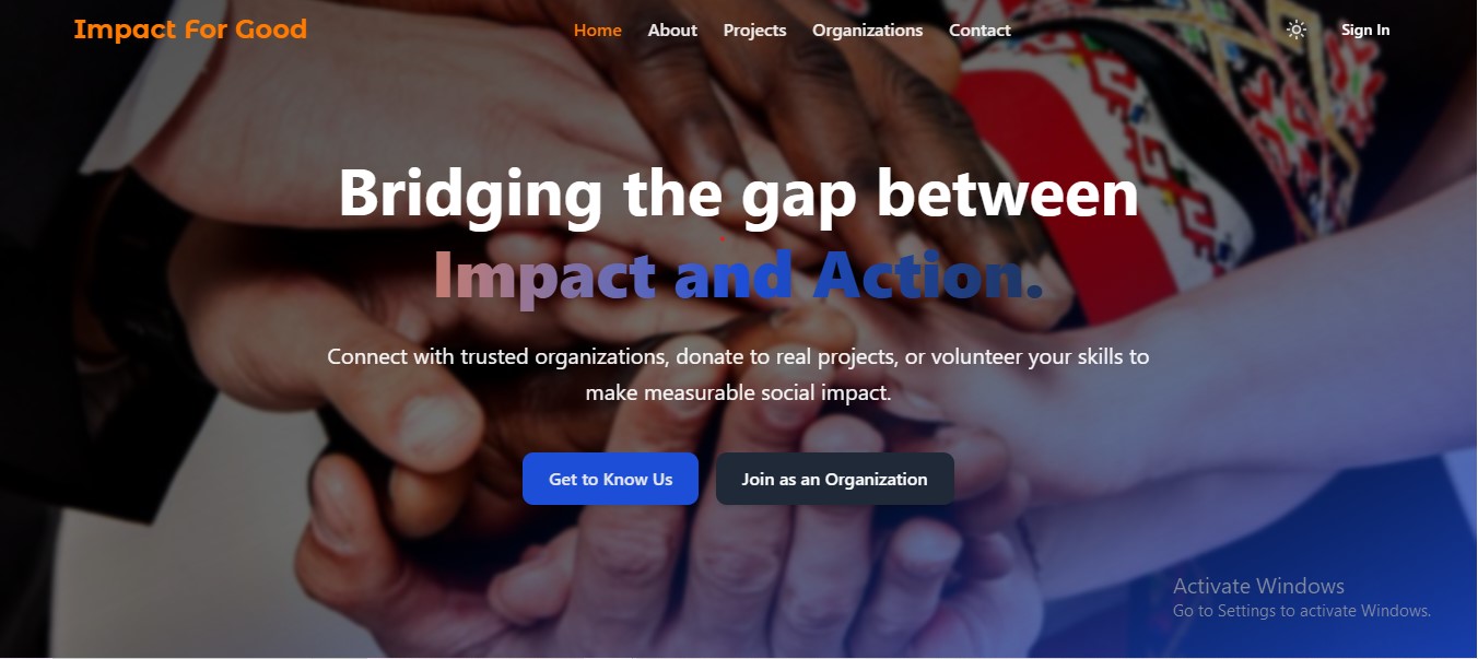 Impact Now - Social Impact Platform